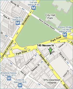 Map of 145 Nassau Street